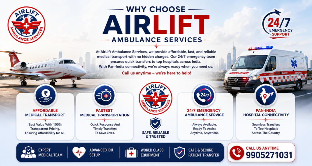 ICU Air Ambulance Services for Critical Patient Transfer Across India